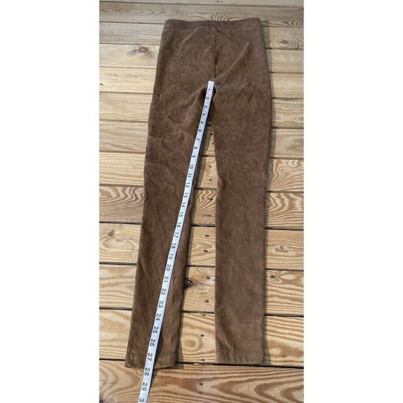 NEW Ooberswank Faux Suede Pull On Pants Size XS Women’s Brown - Picture 7 of 8